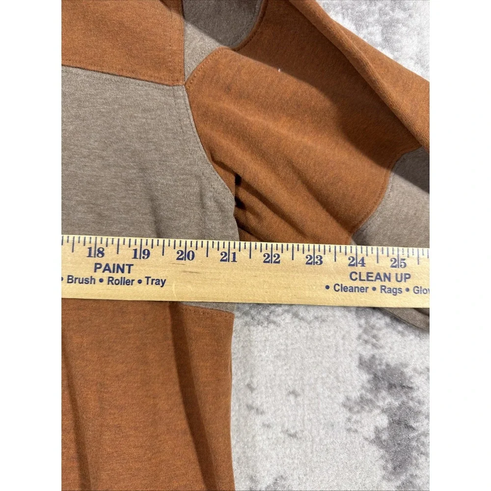 Johnston & Murphy Shirt‎ Mens Size Large Brown Tan Striped Rugby Style Preppy